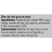 Bloc de pato 98 % Eroski SELEQTIA, lata 130 g 