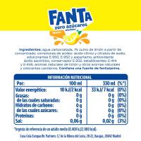 Refresco de limón FANTA Zero, lata 33 cl