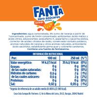Refresco de naranja FANTA Zero, botella 2 litros