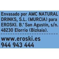 Zumo de piña, manzana y uva EROSKI, pack 6x20 cl