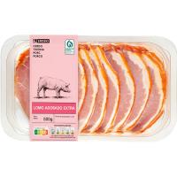 Filetes de lomo de cerdo adobado EROSKI, bandeja 500 g