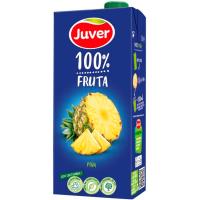 Zumo de piña 100% JUVER, brik 1 litro