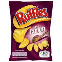 Patata sabor jamon RUFFLES, bolsa 45 g