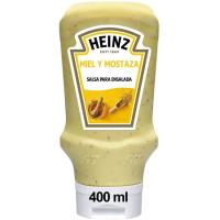 Salsa de miel-mostaza HEINZ, bocabajo 400 g