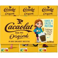 Batido de cacao CACAOLAT, pack 6x200 ml