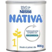 Leche de iniciación NESTLÉ Nativa 1, lata 800 g