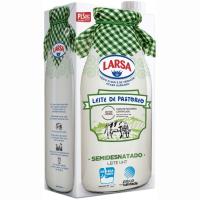 Leche semidesnatada LARSA, brik 1 litro