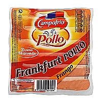 Salchichas de pollo CAMPOFRÍO, sobre 140 g