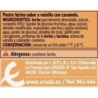 Flan de vainilla EROSKI basic, pack 6x100 g