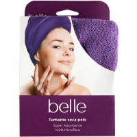 Toalla turbante seca pelo BELLE, pack 1 ud