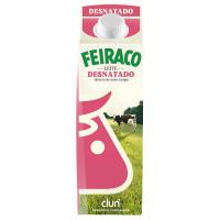 Leche desnatada FEIRACO, brik 1 litro