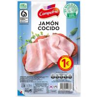 Jamón cocido CAMPOFRÍO, bandeja 80 g