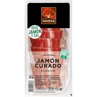 Jamón curado 1/2 loncha NAVIDUL, sobre 50 g