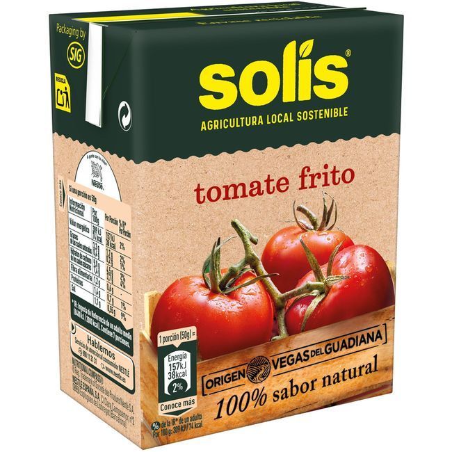 Tomate frito SOLÍS, brik 350 g