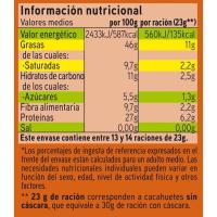 Cacahuetes con cáscara tostados con sal EROSKI, bolsa 400 g