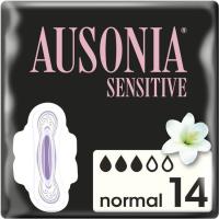 Compresa sensitive normal con alas AUSONIA, paquete 14 uds