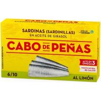 Sardinillas al limón 6/10 CABO DE PEÑAS, lata 85 g