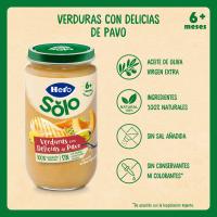Tarrito de pavo-verduras HERO, tarro 235 g