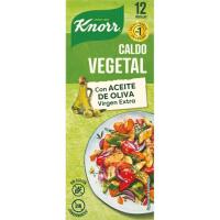 Caldo vegetal KNORR, 12 pastillas, caja 120 g