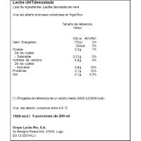 Leche desnatada LEYMA, botella 1,5 litros