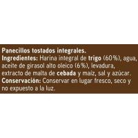 Panecillos integrales EROSKI, paquete 200 g