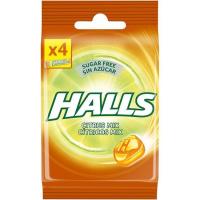 Caramelo sin azúcar HALLS VITA-C, pack 4x32 g