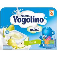 Yogolino mini de pera NESTLÉ, pack 6x60 g