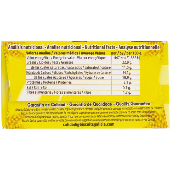 Sonrisa de chocolate BISCUITS GALICIA, caja 200 g