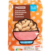 Cacahuetes con cáscara tostados EROSKI, bolsa 400 g