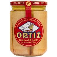 Bonito del norte en aceite de oliva ORTIZ, frasco 400 g 