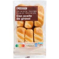 Pan de leche EROSKI, 12 uds, paquete 480 g