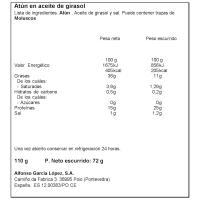 Atún en aceite de girasol PUERTO GALLEGO, lata 110 g