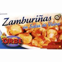 Zamburiñas en salsa vieira ORBE, lata 113 g