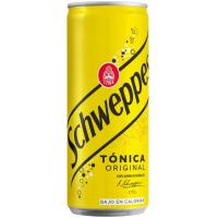 Tónica SCHWEPPES, lata 33 cl