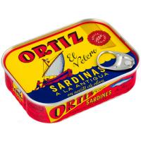 Sardina en aceite de oliva a la antigua ORTIZ, lata 140 g