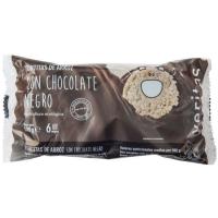 Tortitas de arroz chocolate negro VERITAS, paquete 100 g