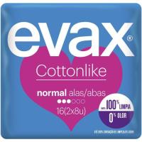 Compresa normal con alas EVAX, paquete 16 unid.