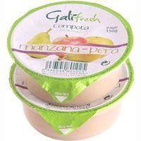 Pure de manzana y pera GALIFRESH, pack 2x150 g