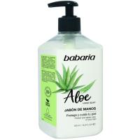 Jabón de manos de aloe BABARIA, dosificador 500 ml