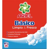 Detergente en polvo ARIEL Básico, maleta 35 dosis