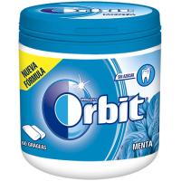 Chicle de menta en gragea ORBIT, bote 84 g