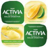 Bífidus cremoso sabor lima-limón ACTIVIA, pack 4x115 g