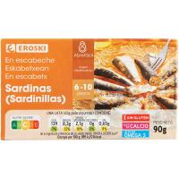 Sardinilla en escabeche EROSKI, lata 90 g