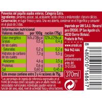 Pimiento de piquillo entero EROSKI, frasco 260 g