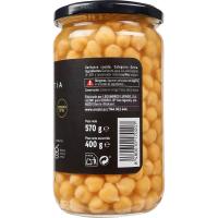 Garbanzo cocido Eroski SELEQTIA, frasco 400 g