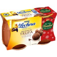 Postre de trufa LA LECHERA, pack 2x125 g