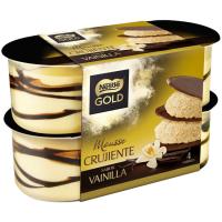 Mousse de vainilla NESTLÉ Gold, pack 4x57 g