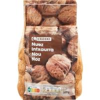 Nuez con cáscara EROSKI, malla 500 g