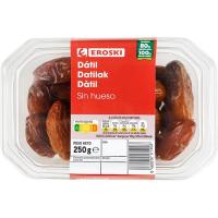 Dátil sin hueso EROSKI, tarrina 250 g