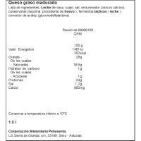 Queso barra sin lactosa LARSA, al corte, compra mínima 250 g